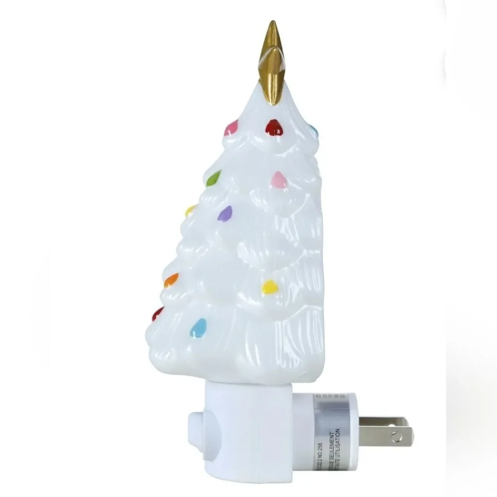 Mr. Christmas Decorative Christmas White Tree Nightlight, New